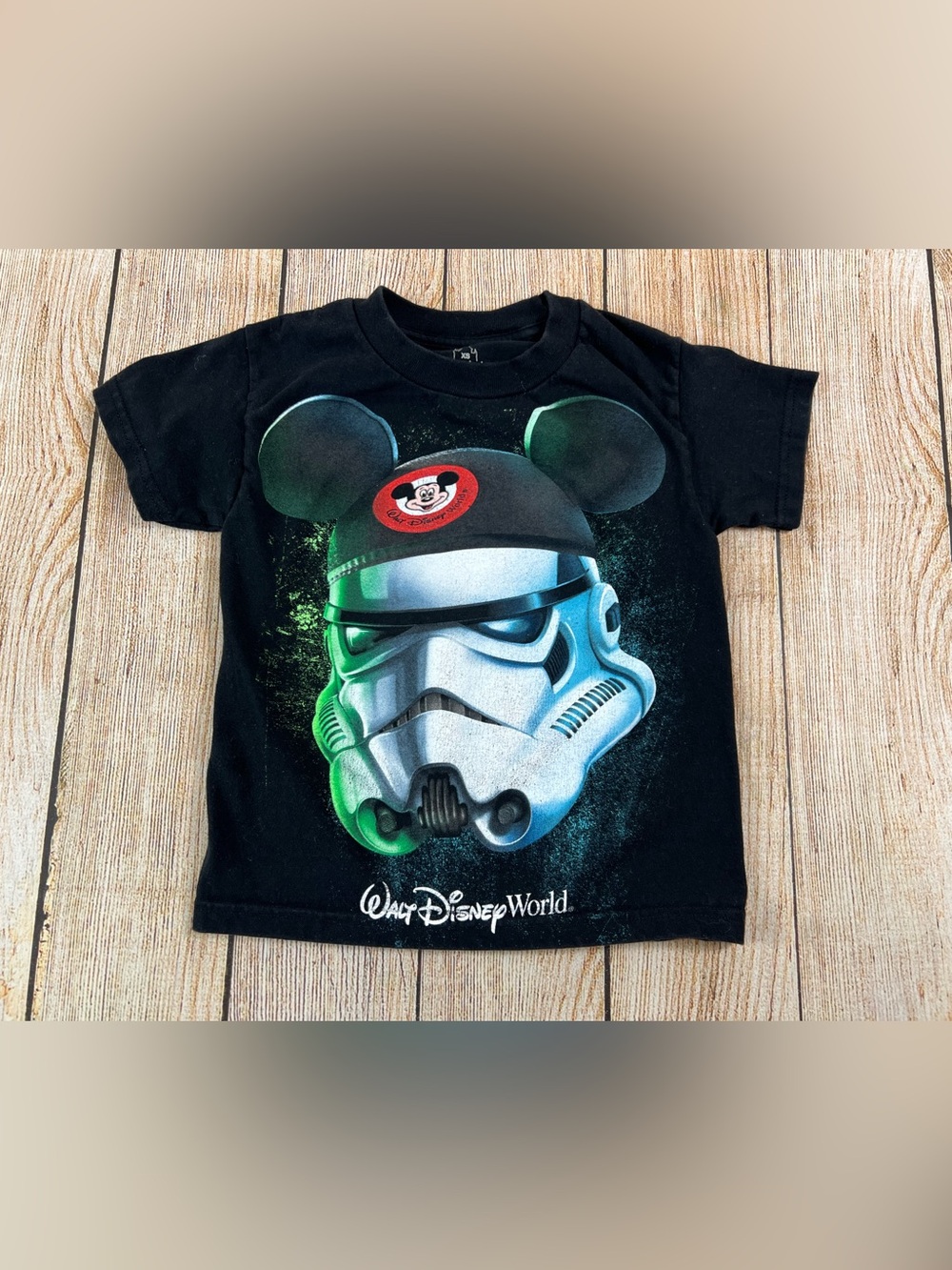 Disneyland Stormtrooper Mickey Mouse Ears Star Wars Youth Kids T Shirt Size XS